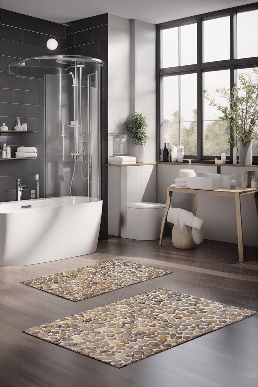 Set covorase de baie, L'essentiel Maison, CT-5346, Multicolor - imagine 4